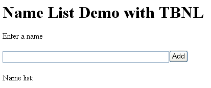 Name List Demo
